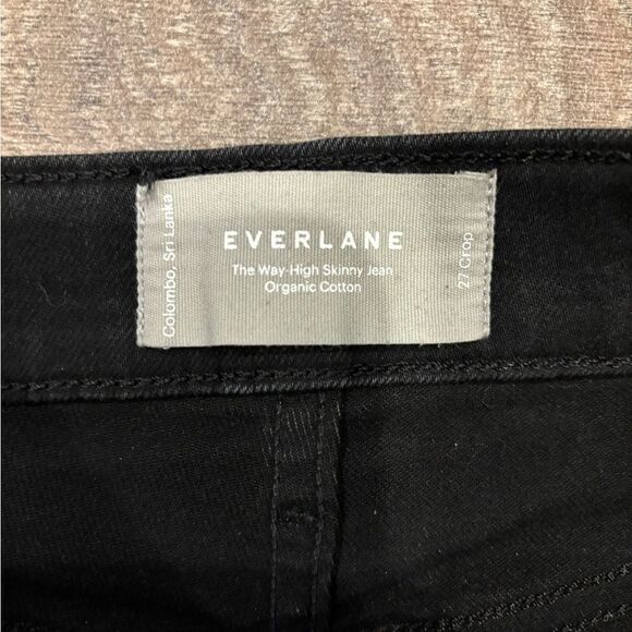Everlane The Way High Skinny Jeans Black Size 27 Crop - Picture 3 of 6
